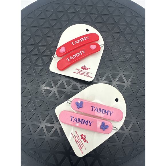 2 Vintage 1980's Russ Hair Clip Barrettes " Tammy” - Picture 1 of 2